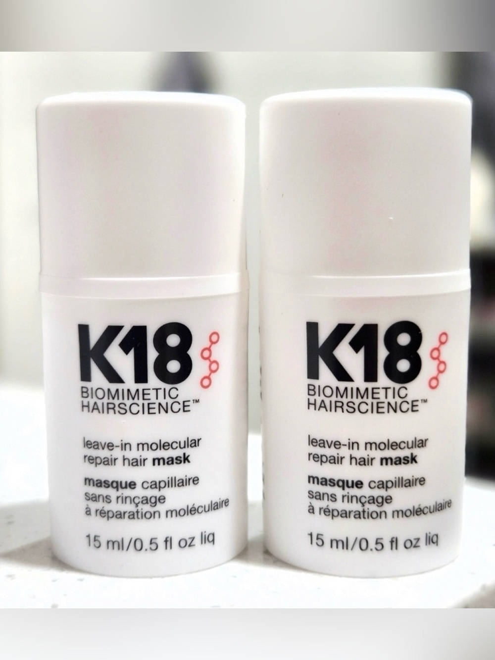 TWO Biomimetic HairScience Leave-In Molecular Repair Hair Mask - SET OF 2